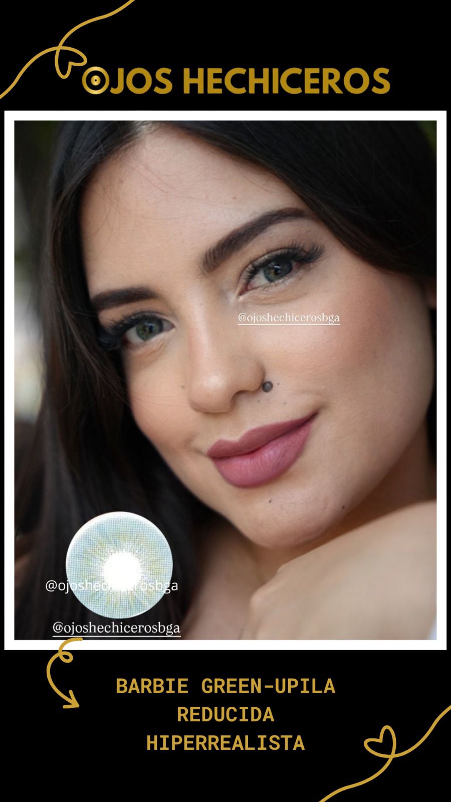 Lente Contacto barbie Green Pupila